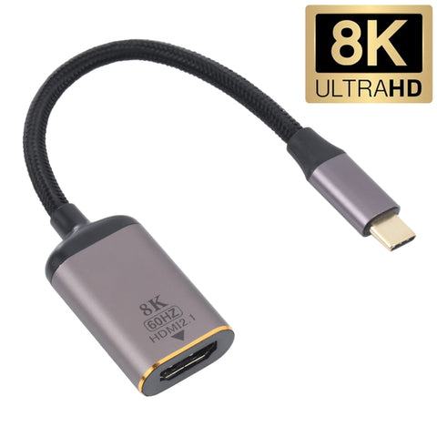 Câble adaptateur HDMI femelle 8K 60Hz vers USB-C / type C, câble HDMI femelle vers type-c mâle