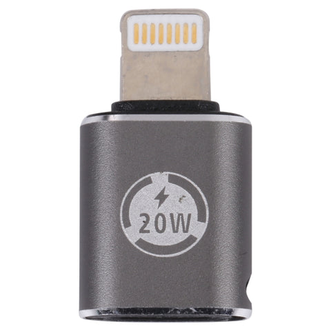 Adaptateur secteur mâle 20 W 8 broches vers USB-C / Type-C féminin, droit