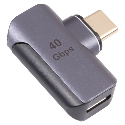 Adaptateur pour connecteur USB-C/Type-C de 40 Gbit/s pour homme et femme, Type-C 4.0 M vers F Elbow