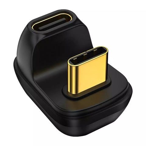 Adaptateur USB-C/Type-C 4.0 pour homme et femme 40 Gbit/s, Type-C 4.0 M vers F double coude