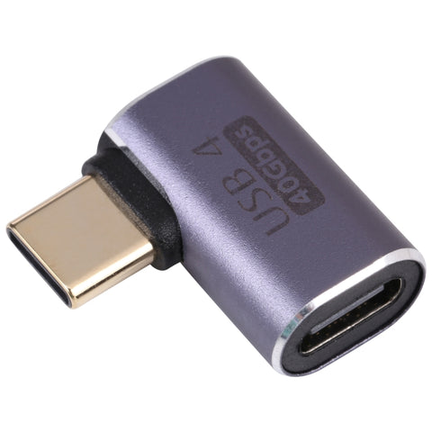Adaptateur pour connecteur USB-C/Type-C de 40 Gbit/s pour homme et femme, Type-C 4.0 M vers F Elbow 1