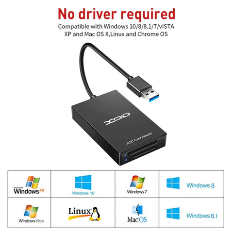 Lettore di schede Rocketek XQD312 da tipo C a SD / XQD 2 in 1, Type-C