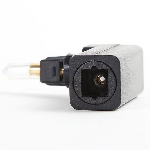 360 Degree Male to Female Optical Fiber Audio Adapter