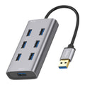 8108 7 Ports USB 3.0 to USB 3.0 HUB, Cable Length: 80cm, 8108