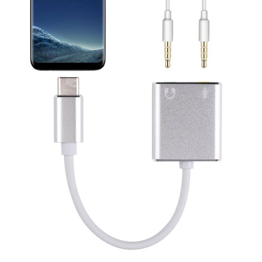 Scheda audio per microfono auricolare da USB-C / Type-C a jack da 3,5 mm, USB Type-C