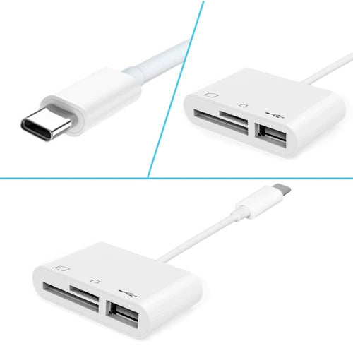 3 in 1 USB-C Camera Reader for SD and TF Cards