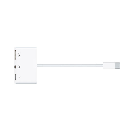 3 in 1 USB-C OTG Adapter with Type-C, USB & 3.5mm Ports
