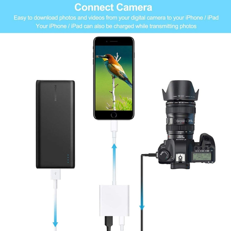 8 Pin to USB 3.0 Female Camera Adapter - 2 in 1 Cable