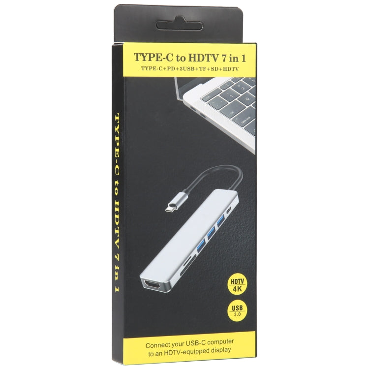 7-in-1 USB-C Hub Adapter for Ultimate Connectivity Solutions