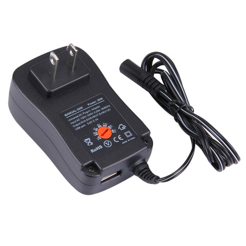 Adaptateur enfichable pour pare-chocs universel de 30 W avec colonne américaine avec port USB de 5 V 2,1 A, pointe : 6 pièces, longueur de profondeur : environ 1,2 m, prise US