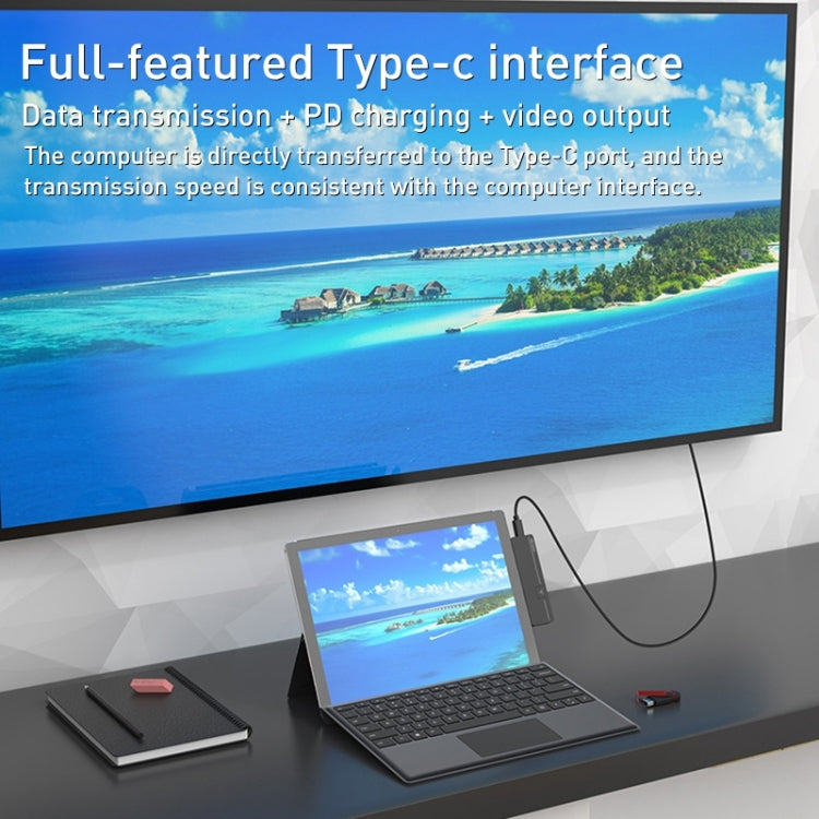 Rocketek SHX6 USB Hub with Dual Type-C Ports and LAN