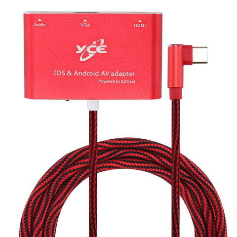 Adattatore AV multiporta da USB-C/Tipo-C a VGA/HDMI/Audio per IOS e Android