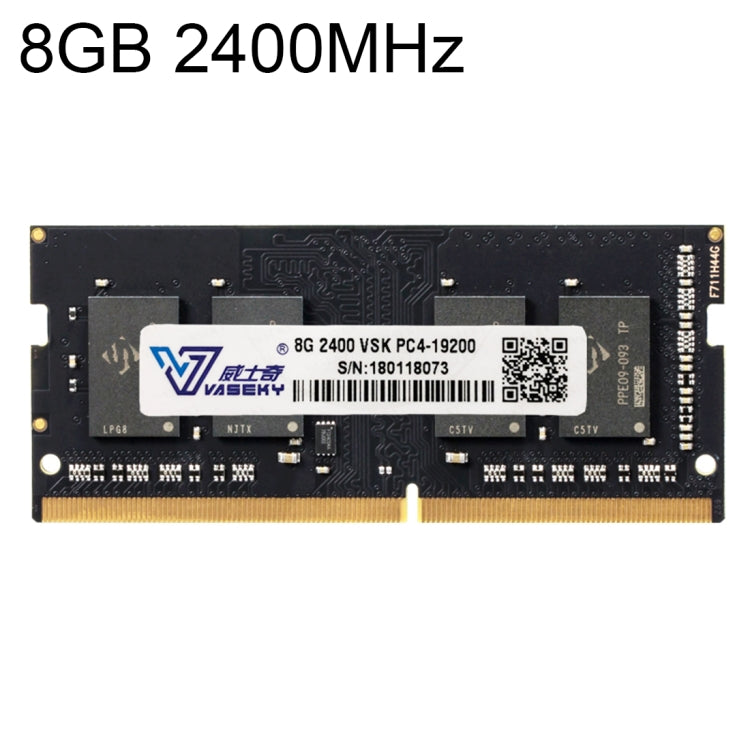 Vaseky Modulo RAM di memoria PC DDR4 da 8 GB 2400 MHz PC4-19200 per laptop, 8GB 2400MHz