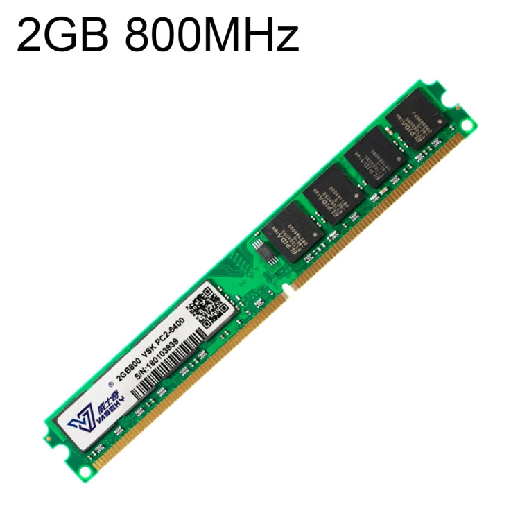 Modulo RAM Vaseky 2GB DDR2 800MHz PC2-6400 per Desktop
