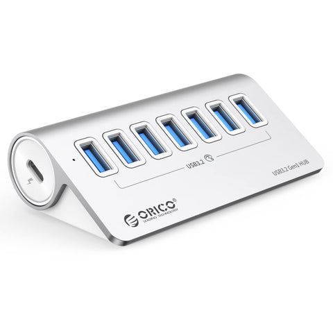 ORICO M3U7 HUB USB 3.2 Gen1 5 Gbps in lega di alluminio a 7 porte con cavo da 1 m, M3U7 1m