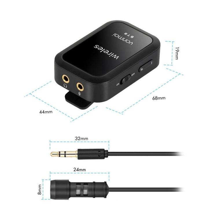 Microfono Bluetooth Senza Fili Yanmai BT8