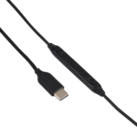 Auricolare in-ear con filo intrecciato con interfaccia USB-C / Type-C per telefoni Samsung, lunghezza cavo: 1,1 m
