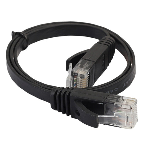 Cavo LAN di rete Ethernet piatto ultrasottile CAT6 da 0,5 m, cavo patch RJ45, Length: 0.5m