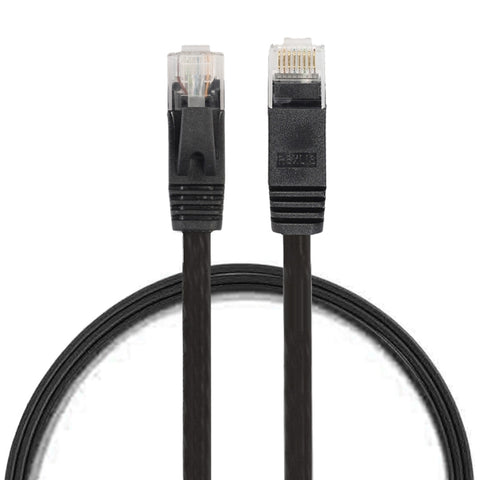 Cavo LAN di rete Ethernet piatto ultrasottile CAT6 da 0,5 m, cavo patch RJ45, Length: 0.5m