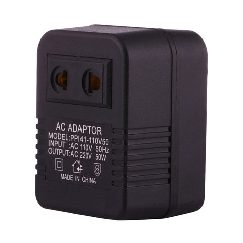Adaptateur pour prise de courant CA de 110 V à 220 V 50 W, pour la colonne UE/USA à la colonne américaine, 110 V à 220 V 50 W