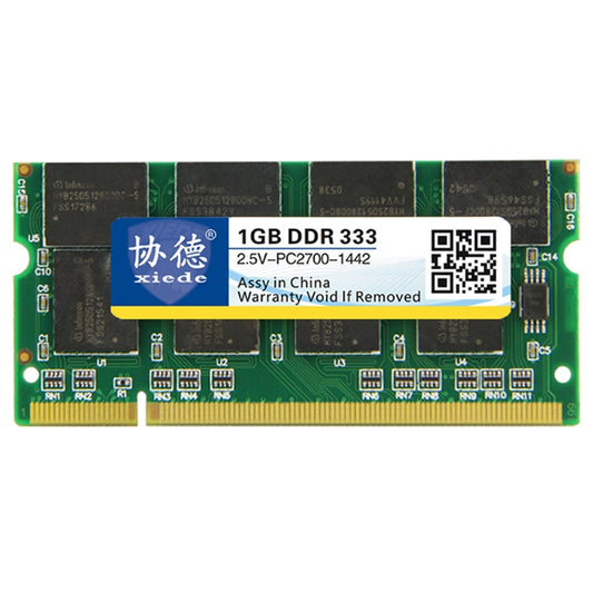 XIEDE X008 DDR 333 MHz 1 GB Modulo RAM di memoria a compatibilità completa generale per laptop, 333MHz 1GB
