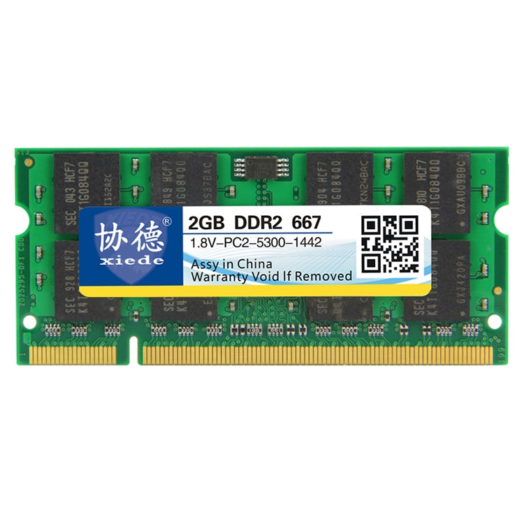 XIEDE X025 DDR2 667 MHz 2 GB Modulo RAM di memoria a compatibilità completa generale per laptop, 667MHz 2GB