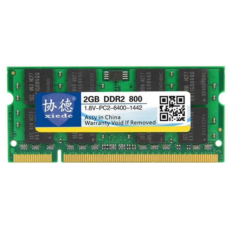 XIEDE X027 DDR2 800 MHz 2 GB Modulo RAM di memoria a compatibilità completa generale per laptop, 800MHz 2GB