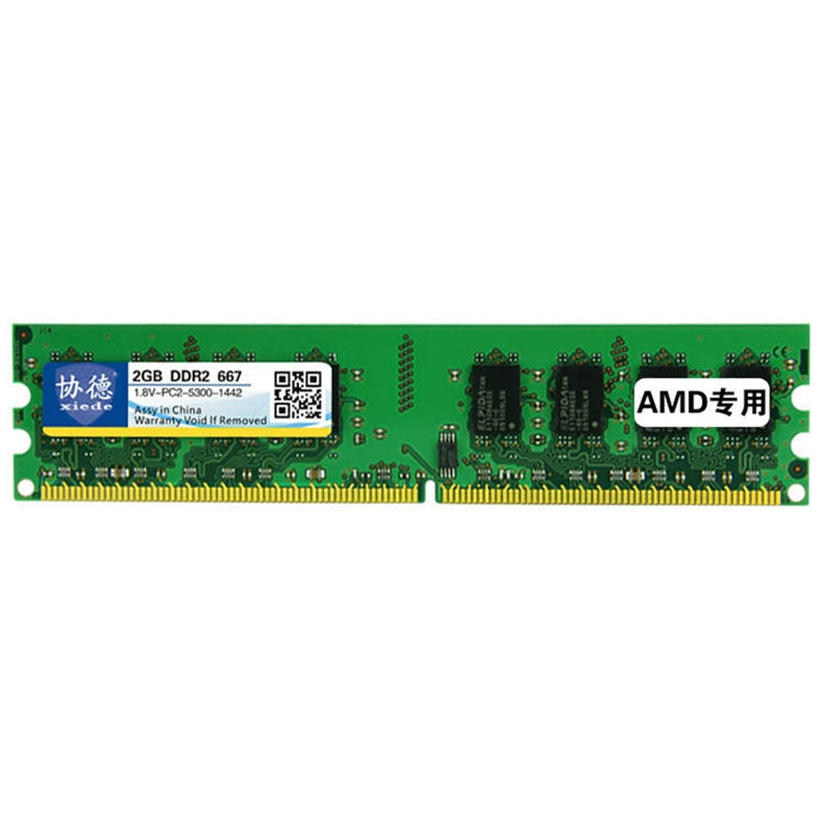 XIEDE X017 DDR2 667 MHz 2 GB Modulo RAM di memoria speciale AMD generale per PC desktop, 667MHz 2GB AMD Special Strip