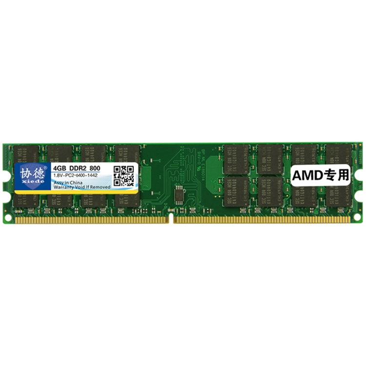 XIEDE X021 DDR2 800 MHz 4 GB Modulo RAM di memoria speciale AMD generale per PC desktop, 800MHz 4GB AMD Special Strip