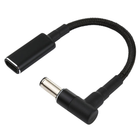 Cavo in Nylon con Adattatore Angolare USB-C PD 100W 18,5-20V 6,0x0,6mm