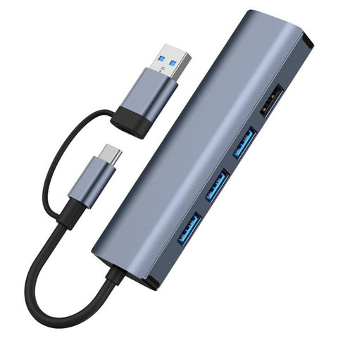 Adaptateur HUB multifonction USB + USB-C / de type C à USB 5 en 2, BYL-2208