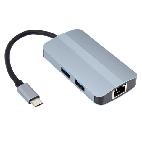 Adaptateur HUB multifonction USB-C/Type-C vers USB 6 en 1, BYL-2203