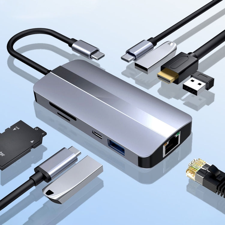 9-in-1 USB-C Hub Adapter for Ultimate Connectivity Solution