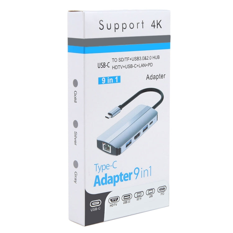 9-in-1 USB-C Hub Adapter for Ultimate Connectivity Solution