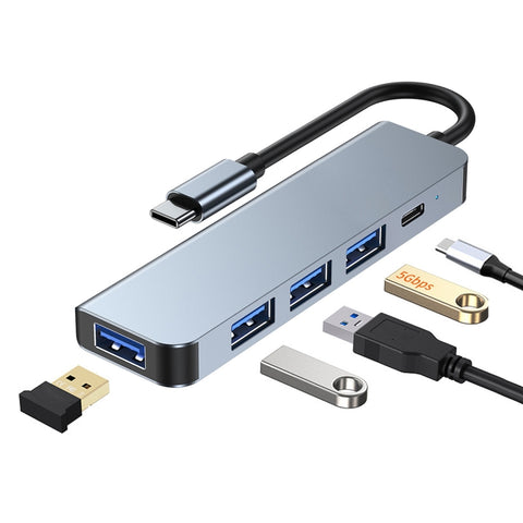 Adaptateur HUB multifonction USB-C/Type-C vers USB 5 en 1, BYL-2301T