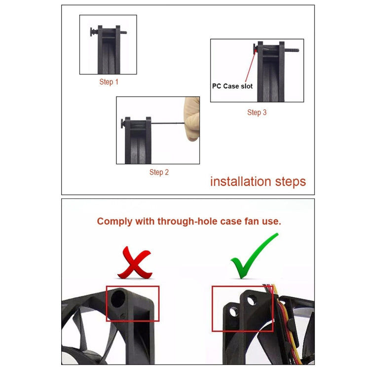 Vite per ventola per computer in gomma siliconica per unghie smorzante morbida da 60 pezzi da 40 mm, 60 PCS 40mm, 60 PCS 40mm (Blue)