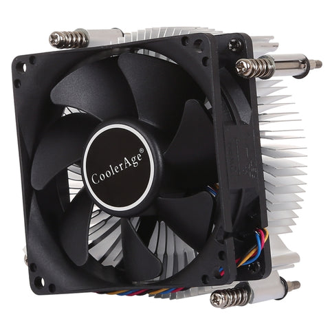 Dissipatore di calore in alluminio addensato con ventola silenziosa silenziosa per CPU a 4 pin per Intel 1155/1150/1151, Intel 1155 / 1150 / 1151