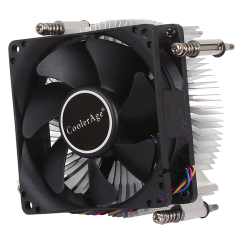 Dissipatore di calore in alluminio addensato con ventola silenziosa silenziosa per CPU a 4 pin per Intel 1155/1150/1151, Intel 1155 / 1150 / 1151