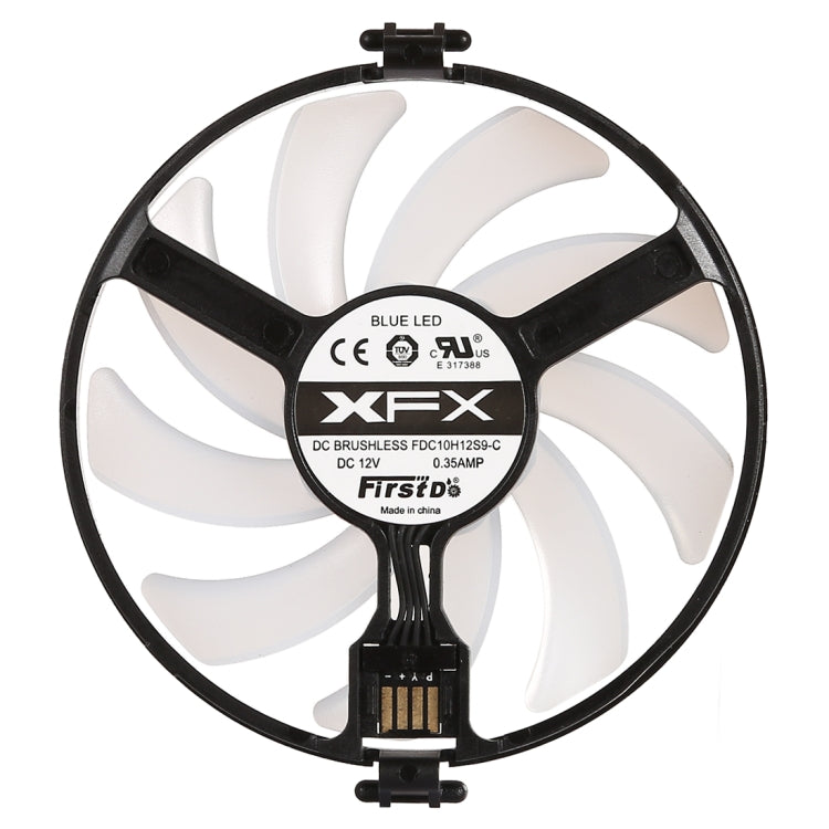 Ventola per scheda grafica GPU Cooler Ventola per schede VGA Ventola di raffreddamento per XFX RX470 RX480, con luce rossa, Red Light