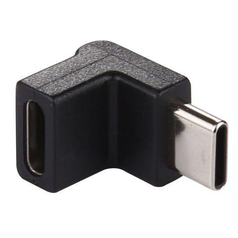 Adaptateur en alliage d'aluminium avec test à 90 degrés de type C / USB-C pour machine de type C / USB-C femelle, Type-C mâle vers Type-C femelle