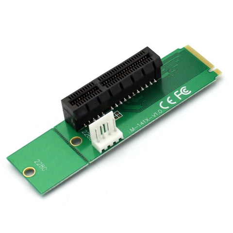 Carte convertisseur adaptateur PCI-E 4X femelle vers NGFF M.2 maschio chiave avec cavo di alimentazione