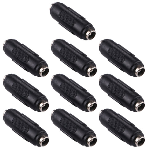 10 connecteurs adaptateurs femme-femelle de 5,5x2,1 mm