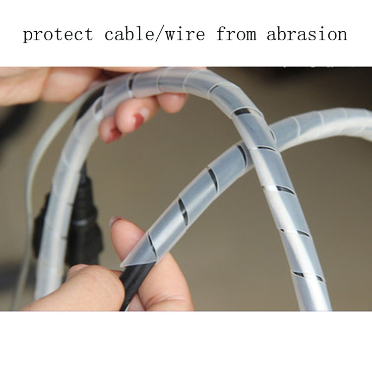 15m PE Spiral Pipe Organizer for Tidy Wiring Solutions
