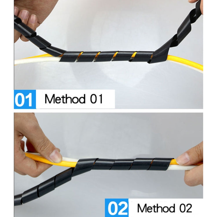 15m PE Spiral Pipe Organizer for Tidy Wiring Solutions