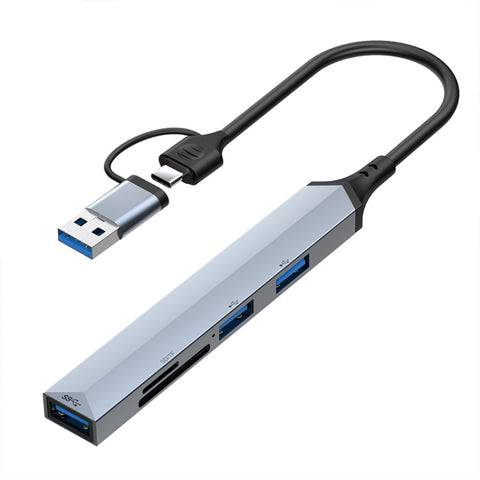 V253B Adattatore HUB docking station multifunzione USB 5 in 1 + USB-C/Tipo-C a USB, V253B