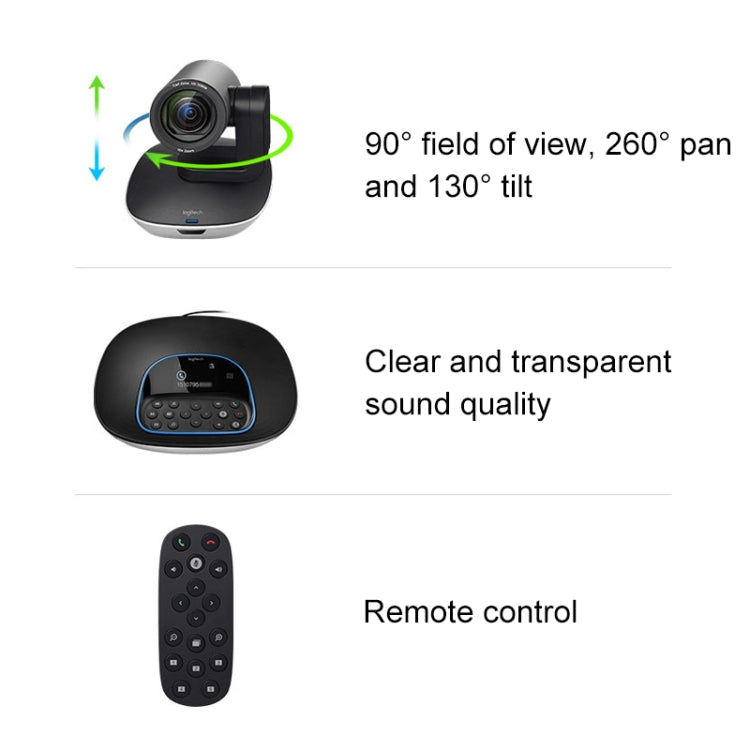 Videocamera Logitech CC3500e HD 1080P per Teleconferenze Aziendali -