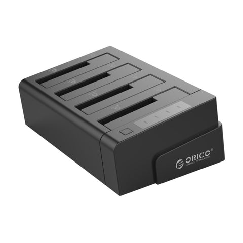 ORICO 6648US3-C-V1 Custodia per disco rigido esterno da USB 3.0 tipo B a SATA a 4 alloggiamenti Docking station/duplicatore per disco rigido per HDD/SSD SATA da 2,5 pollici/3,5 pollici, 4 Bays