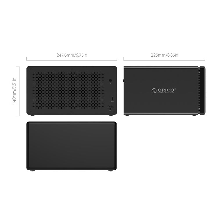 ORICO 8-Bay USB-C External Hard Drive Dock for SATA HDDs