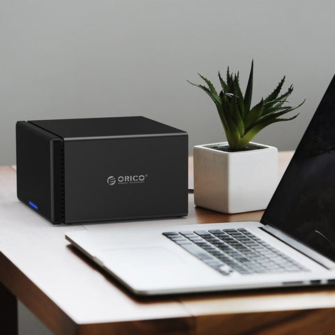 ORICO NS800-C3 Custodia per disco rigido esterno da USB-C/Type-C 3.1 a SATA a 8 alloggiamenti per disco rigido per HDD SATA da 3,5 pollici, supporto protocollo UASP, USB 3.1 Type-C