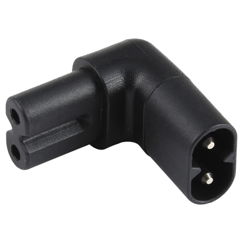 Presa convertitore adattatore spina di alimentazione CA a gomito da C7 a C8, C7 to C8 Elbow